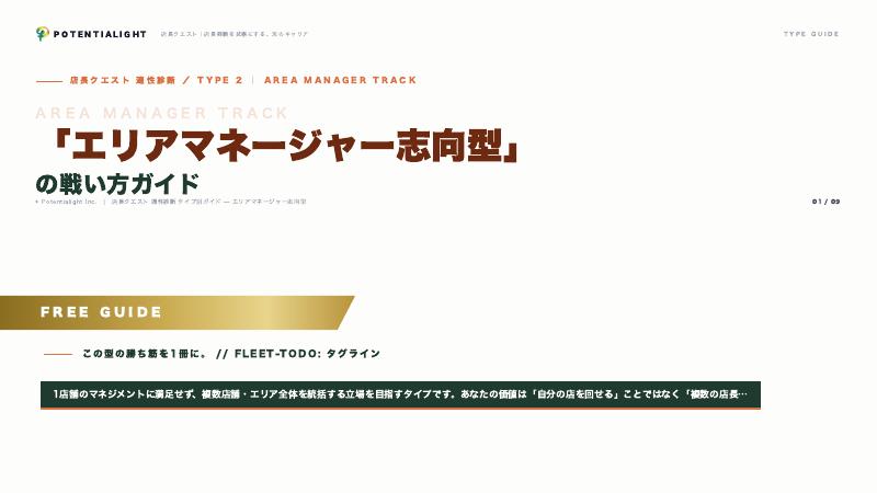 エリアマネージャー志向型の戦い方ガイド 表紙