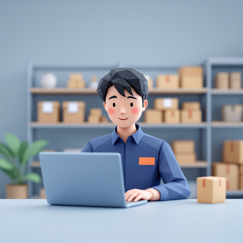 EC・オムニチャネル運営のキャラクターイラスト